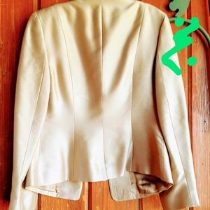 LAST CHACE A. Taylor Gold Silk Shantung Jacket